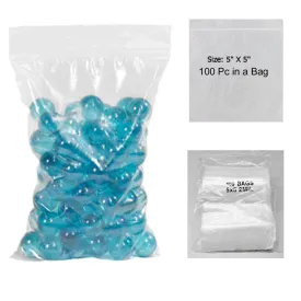 100 Pc Zip Baggies 5x5 2 Mil Lock Bags Mini Bags Clear Reclosable Seal Poly Lot