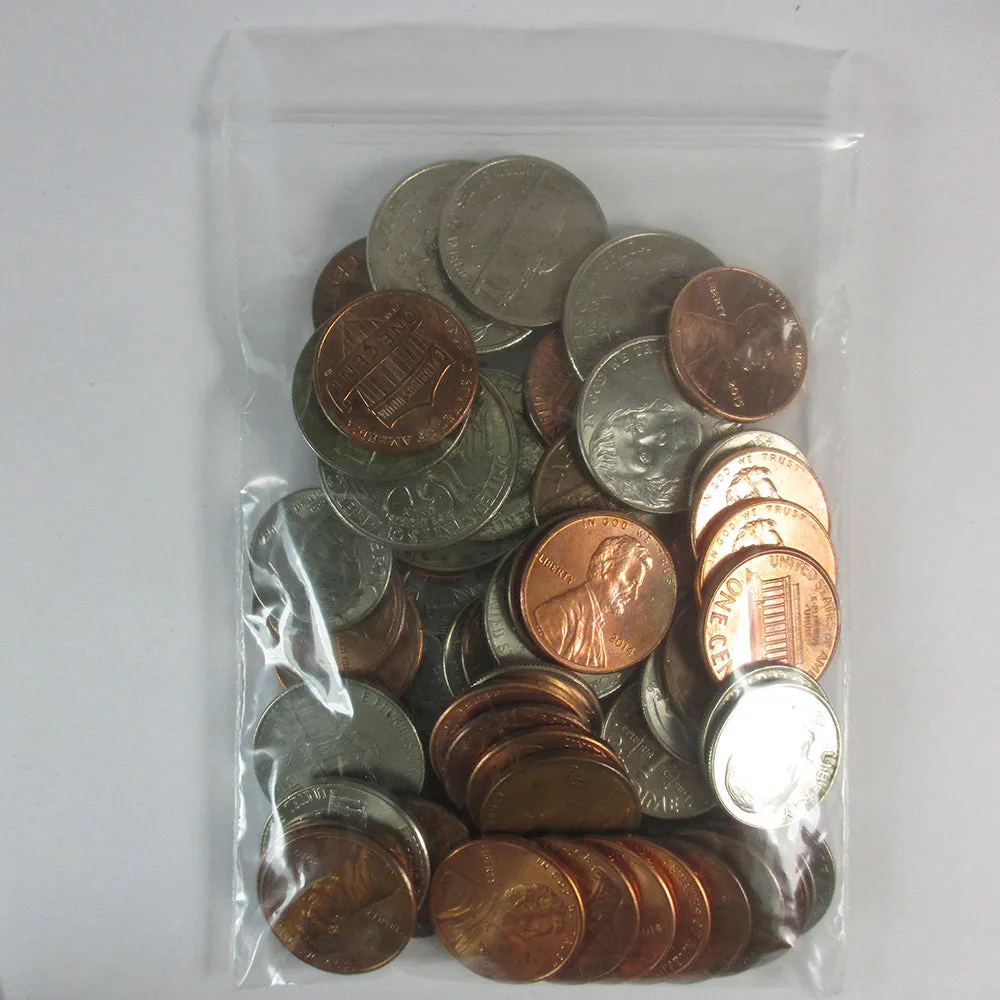 2000 Seal Poly Bags Plastic Reclosable Clear Baggies Small Zipper 3" X 4"
