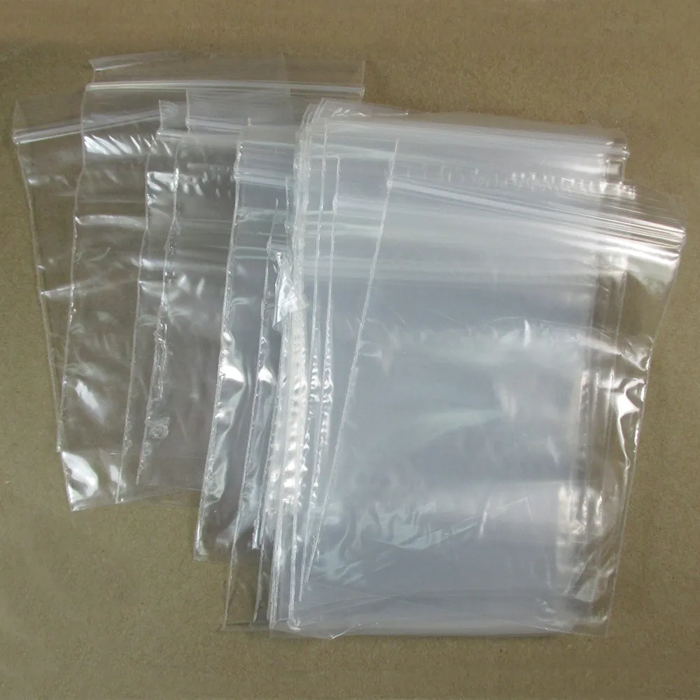 2000 Seal Poly Bags Plastic Reclosable Clear Baggies Small Zipper 3" X 4"