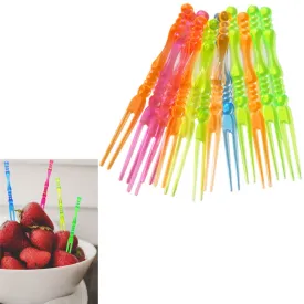 75 Multicolor Cocktail Fruit Picks Appetizer Tasting Appetizer Cake Dessert Fork