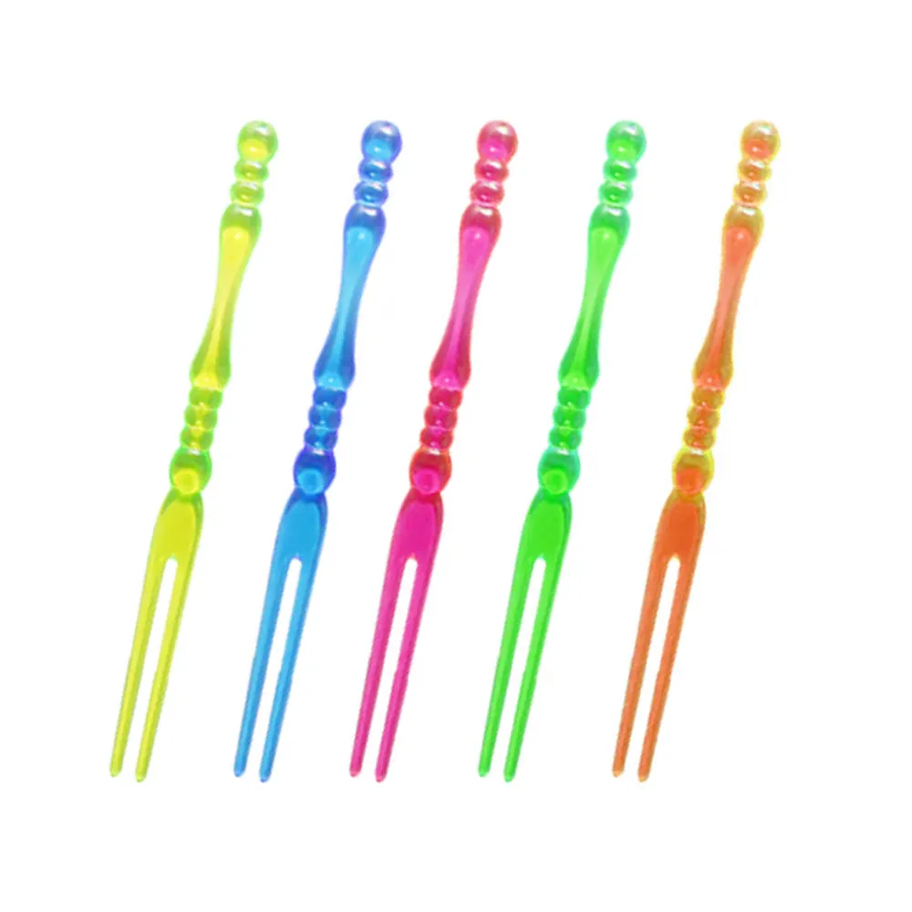 75 Multicolor Cocktail Fruit Picks Appetizer Tasting Appetizer Cake Dessert Fork