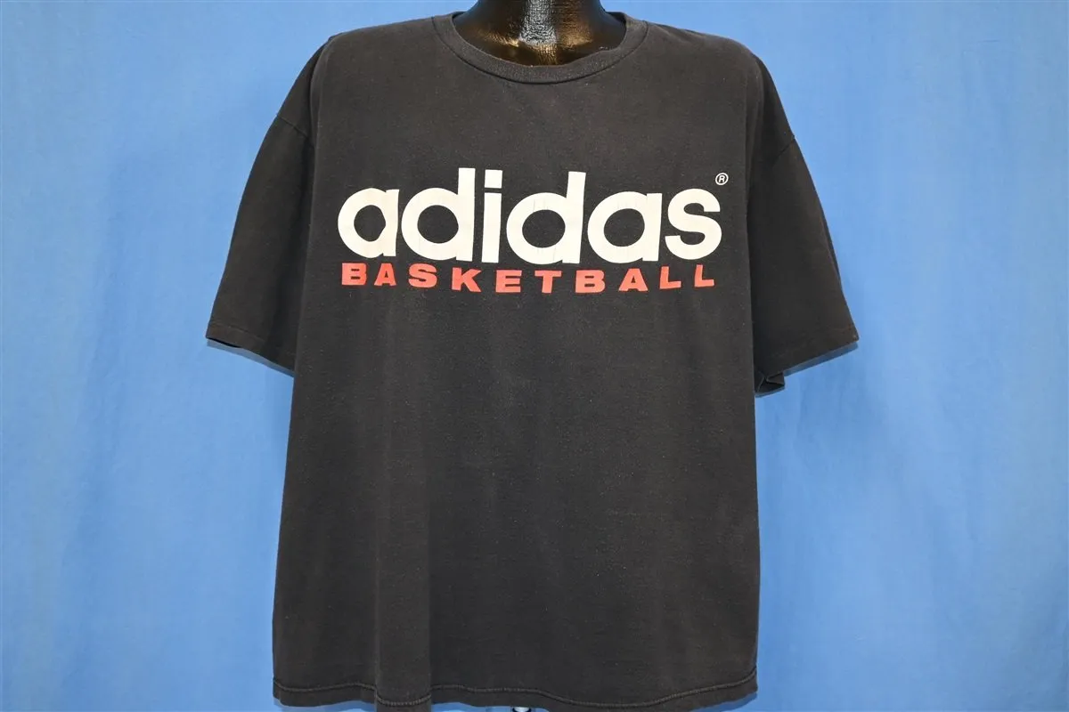 90s Adidas Trefoil Logo Basketball 2 Sided t-shirt Extra Large