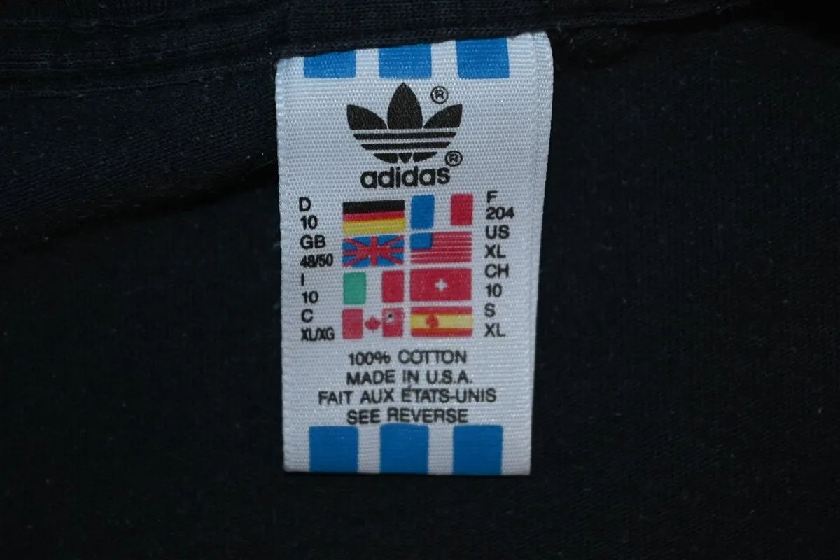 90s Adidas Trefoil Logo Basketball 2 Sided t-shirt Extra Large