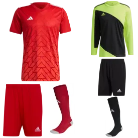 ADIDAS TEAM ICON 23 SS KIT BUNDLE TEAM POWER RED 2