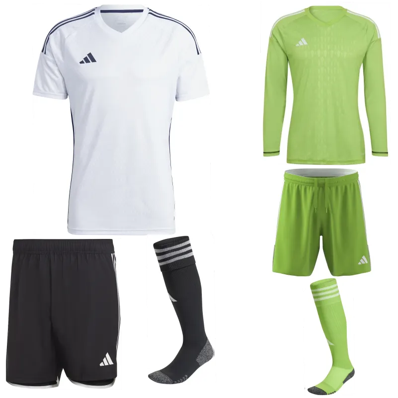 ADIDAS TIRO 23 COMPETITION MATCH PREMIUM SS KIT BUNDLE WHITE/BLACK