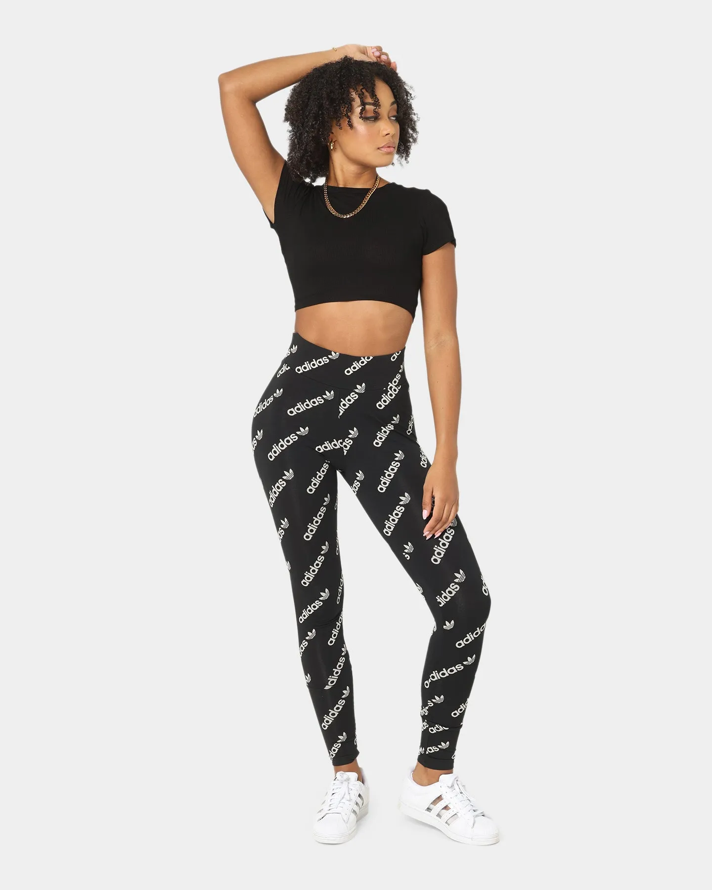 Adidas Women's High Waisted Leggings Black
