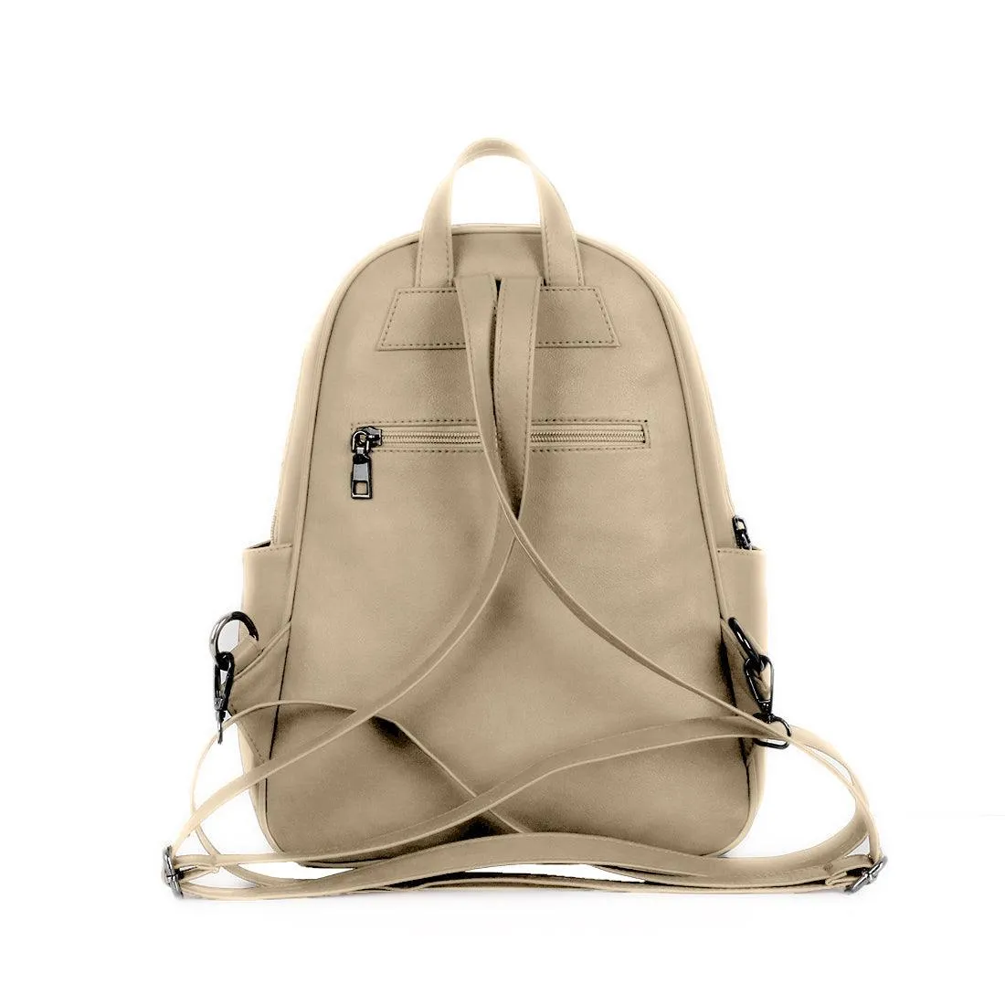 Beige Mixed Backpack Mixed Skins