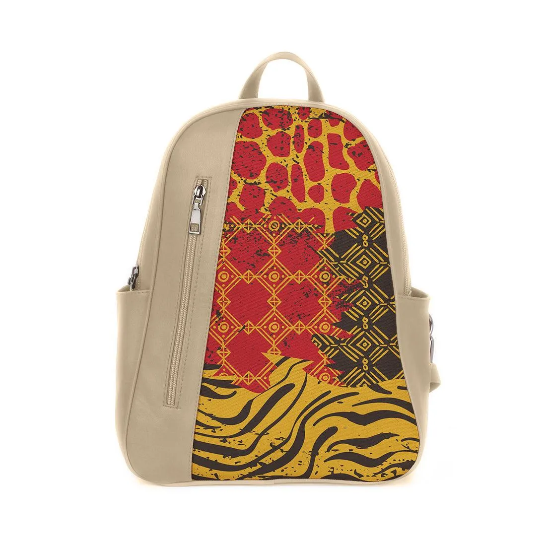 Beige Mixed Backpack Mixed Skins