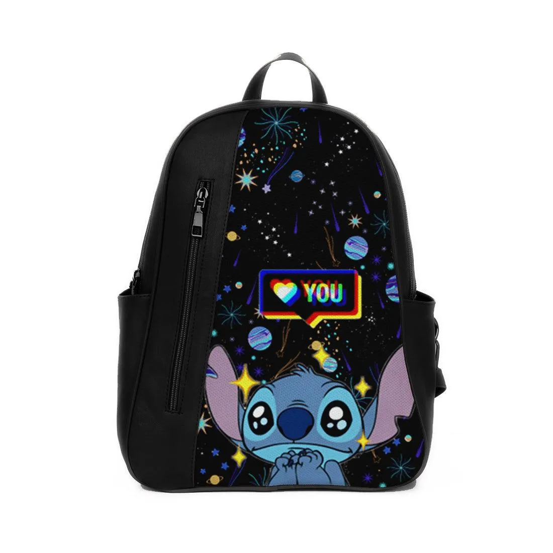 Black Mixed Backpack Stitch