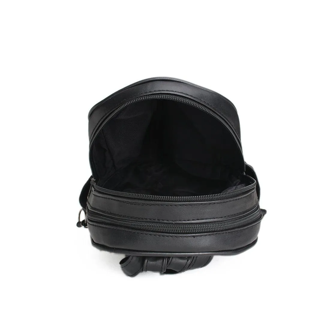 Black Mixed Backpack Stitch