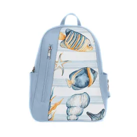 Blue Mixed Backpack Sea Life