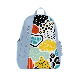 Blue Mixed Backpack Shapes