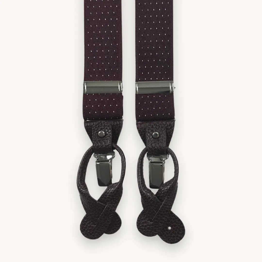 Burgundy Exclusive Suspenders
