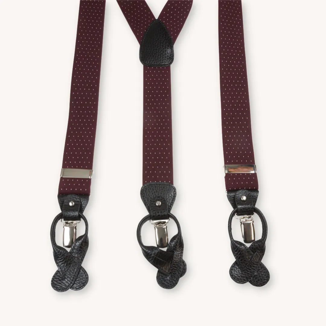 Burgundy Exclusive Suspenders