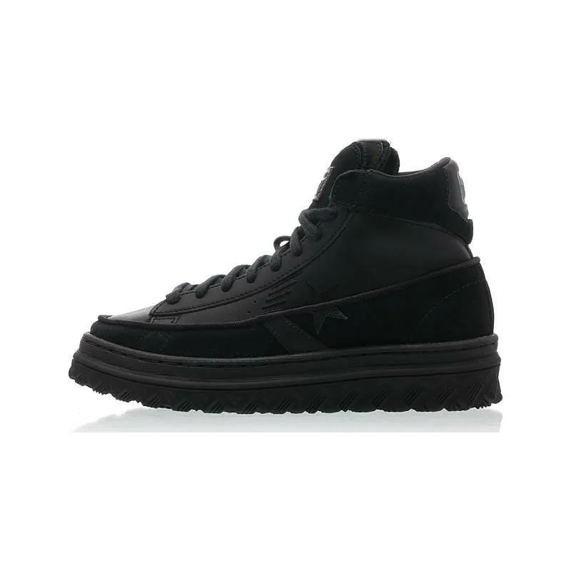 Converse Ice Pro Leather X2 169478C Unisex Black Leather High Top Shoes AMRS1199