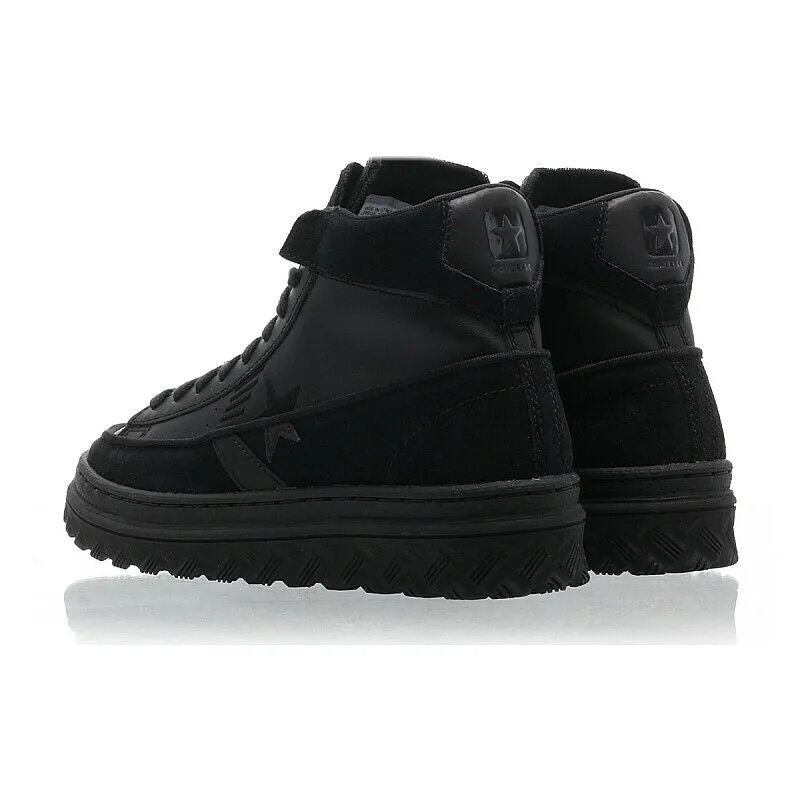Converse Ice Pro Leather X2 169478C Unisex Black Leather High Top Shoes AMRS1199