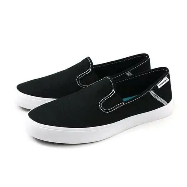 Converse Rio Slip 564328C Women's Black & White Textile Causal Shoes HS344