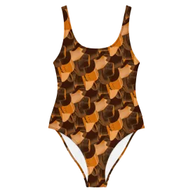 Cowgirl Headwear One-Piece Swimsuit