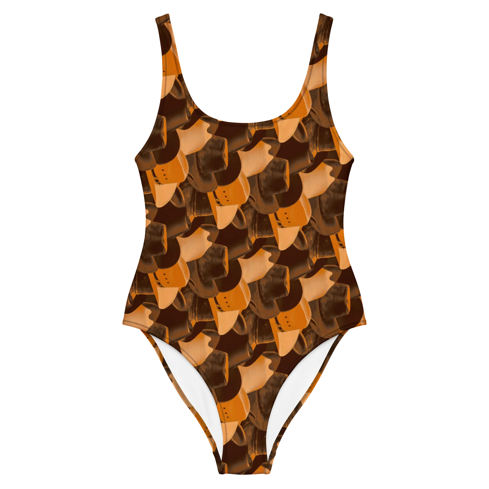 Cowgirl Headwear One-Piece Swimsuit