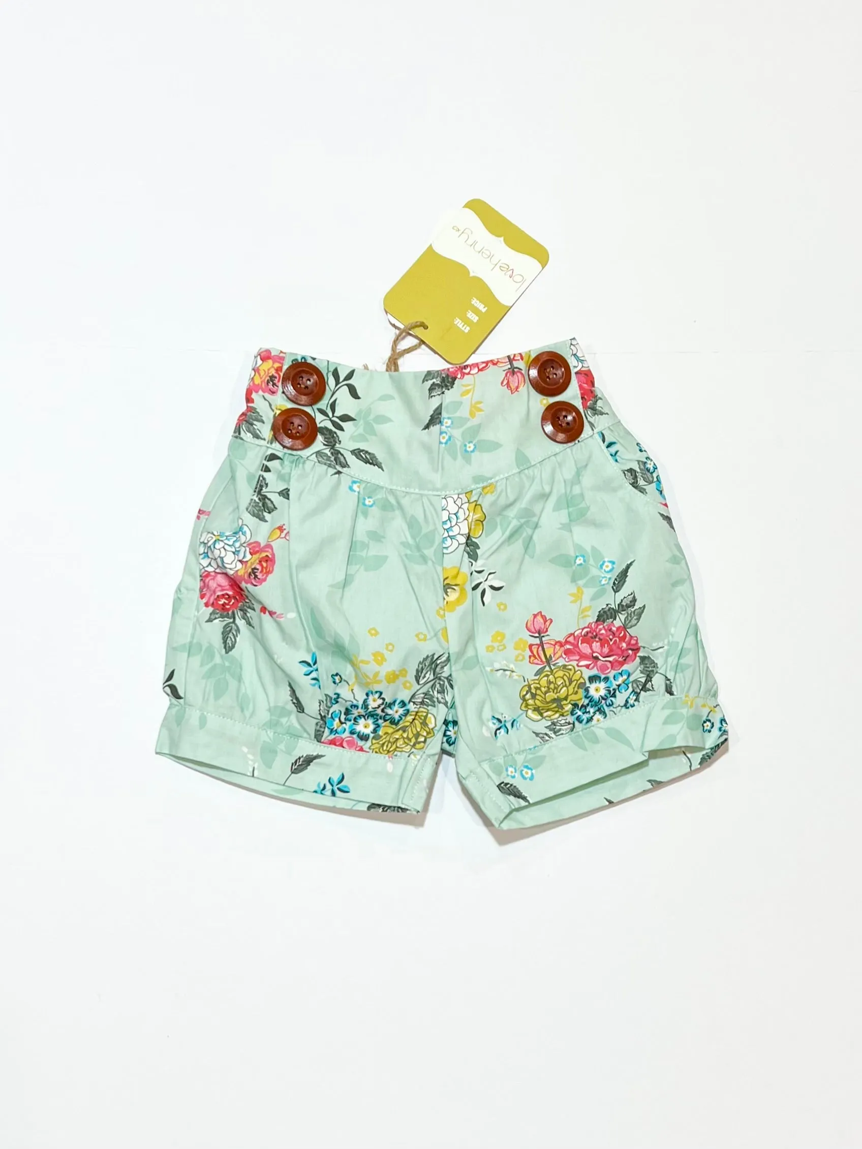 Floral shorts brand new - Size 2