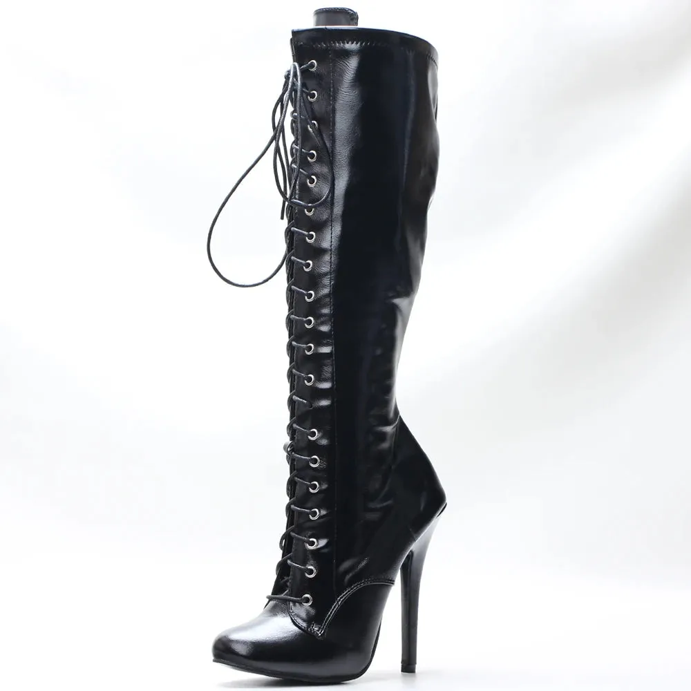 Funki Buys | Boots | Women's 5 Inch Stiletto Knee High Boots