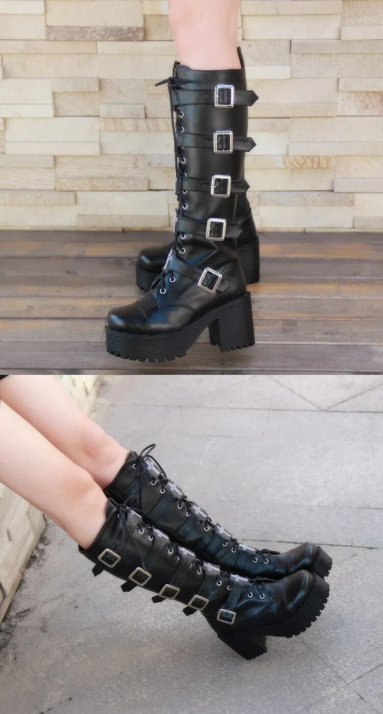 Funki Buys | Boots | Women's Japanese Harajuku Platform Boots
