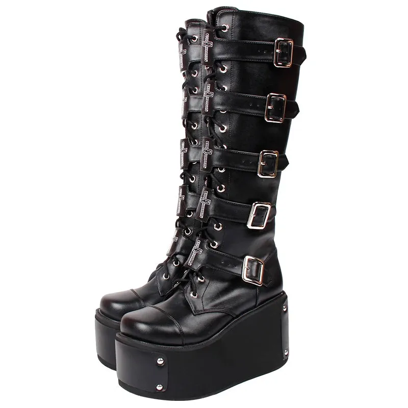 Funki Buys | Boots | Women's Japanese Harajuku Platform Boots