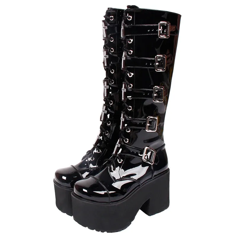 Funki Buys | Boots | Women's Japanese Harajuku Platform Boots