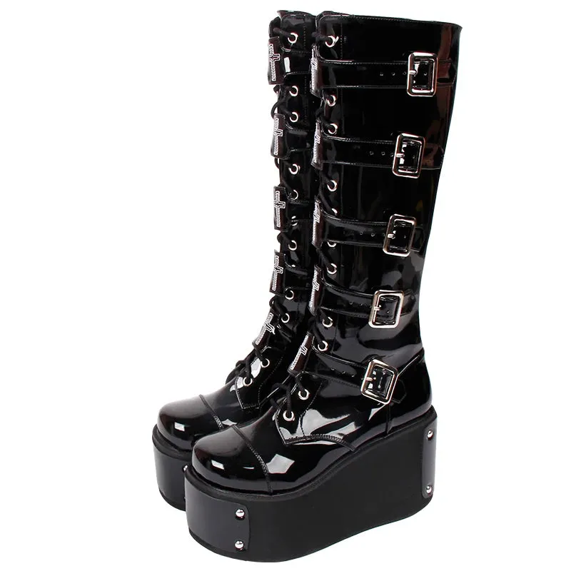 Funki Buys | Boots | Women's Japanese Harajuku Platform Boots