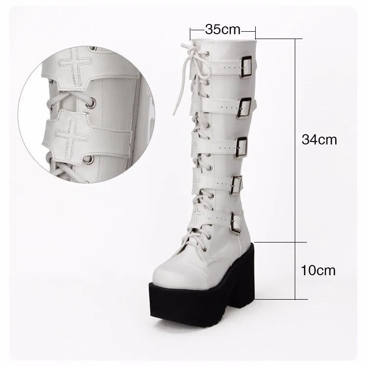 Funki Buys | Boots | Women's Japanese Harajuku Platform Boots