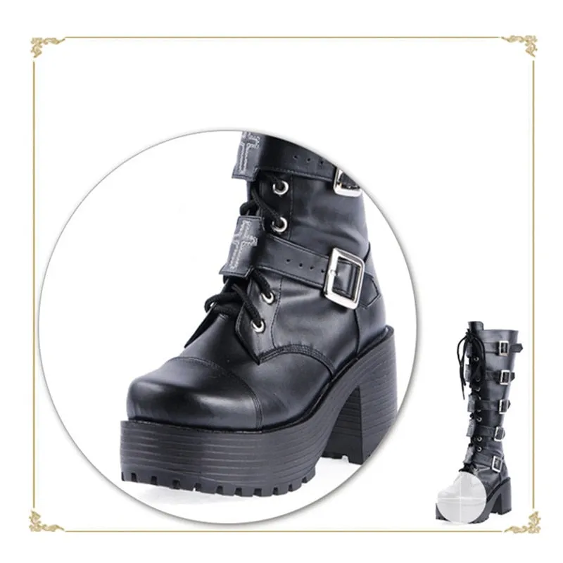 Funki Buys | Boots | Women's Japanese Harajuku Platform Boots