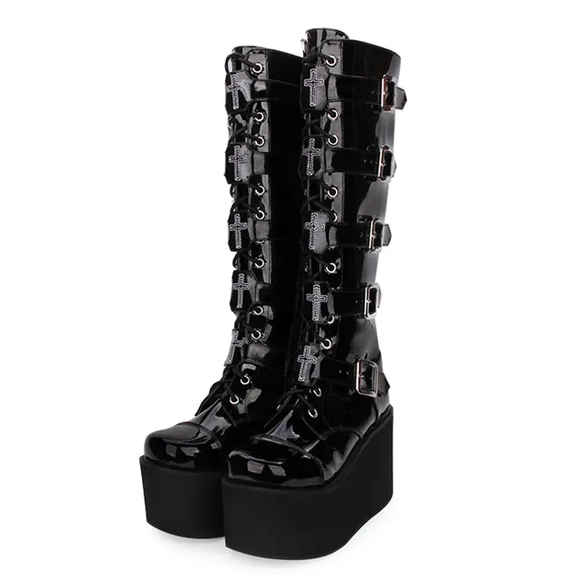 Funki Buys | Boots | Women's Japanese Harajuku Platform Boots