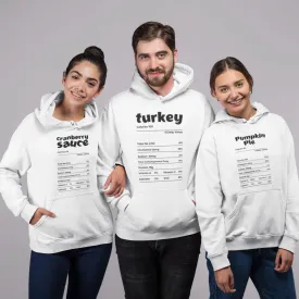 Group Matching Outfit: Thanksgiving Food, Funny Holiday Shirts for Families