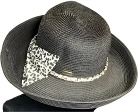 Hat - Black- Tiger Bow Head Band-Women's-HH2308A