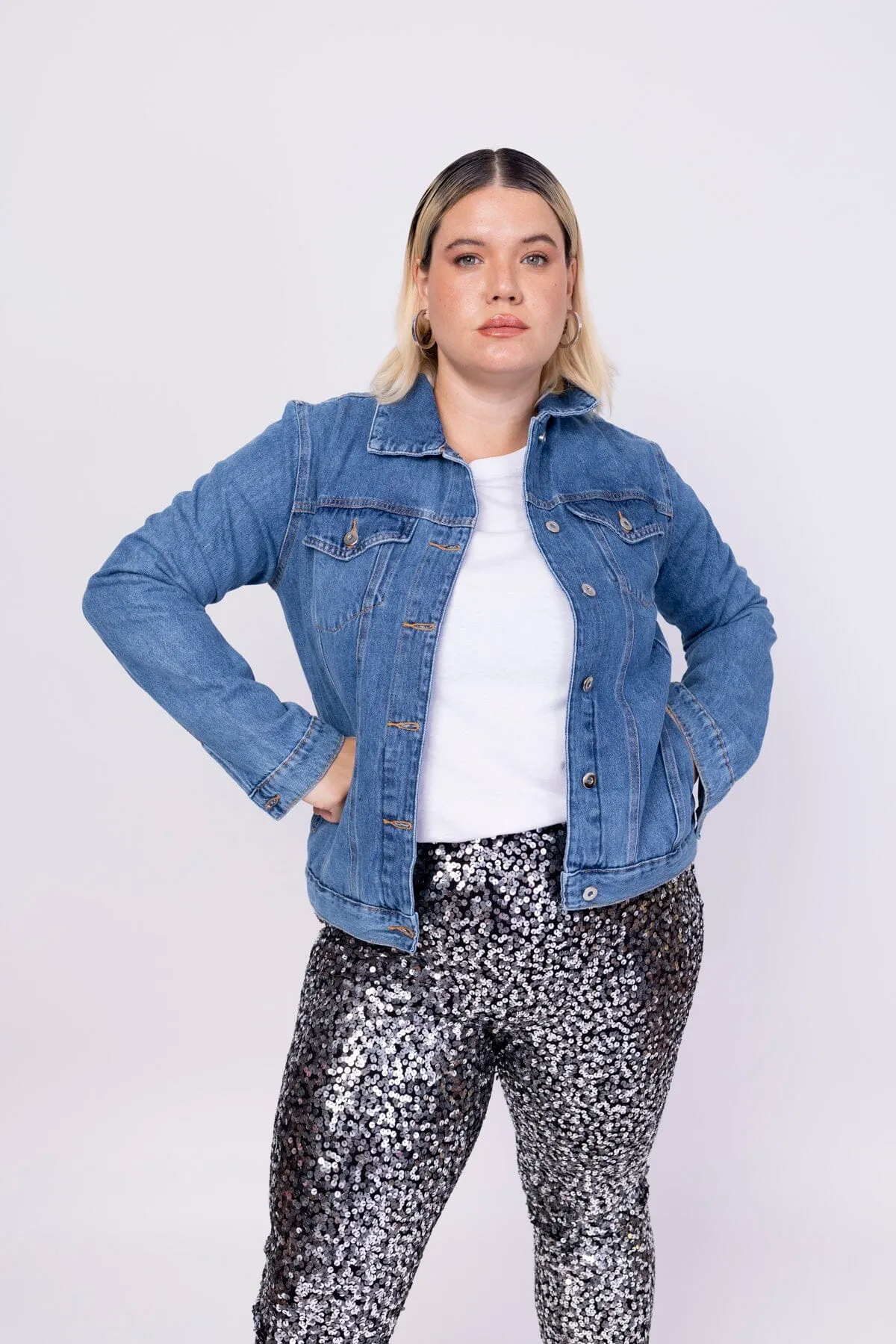 Jaqueta Jeans Basik - Azul