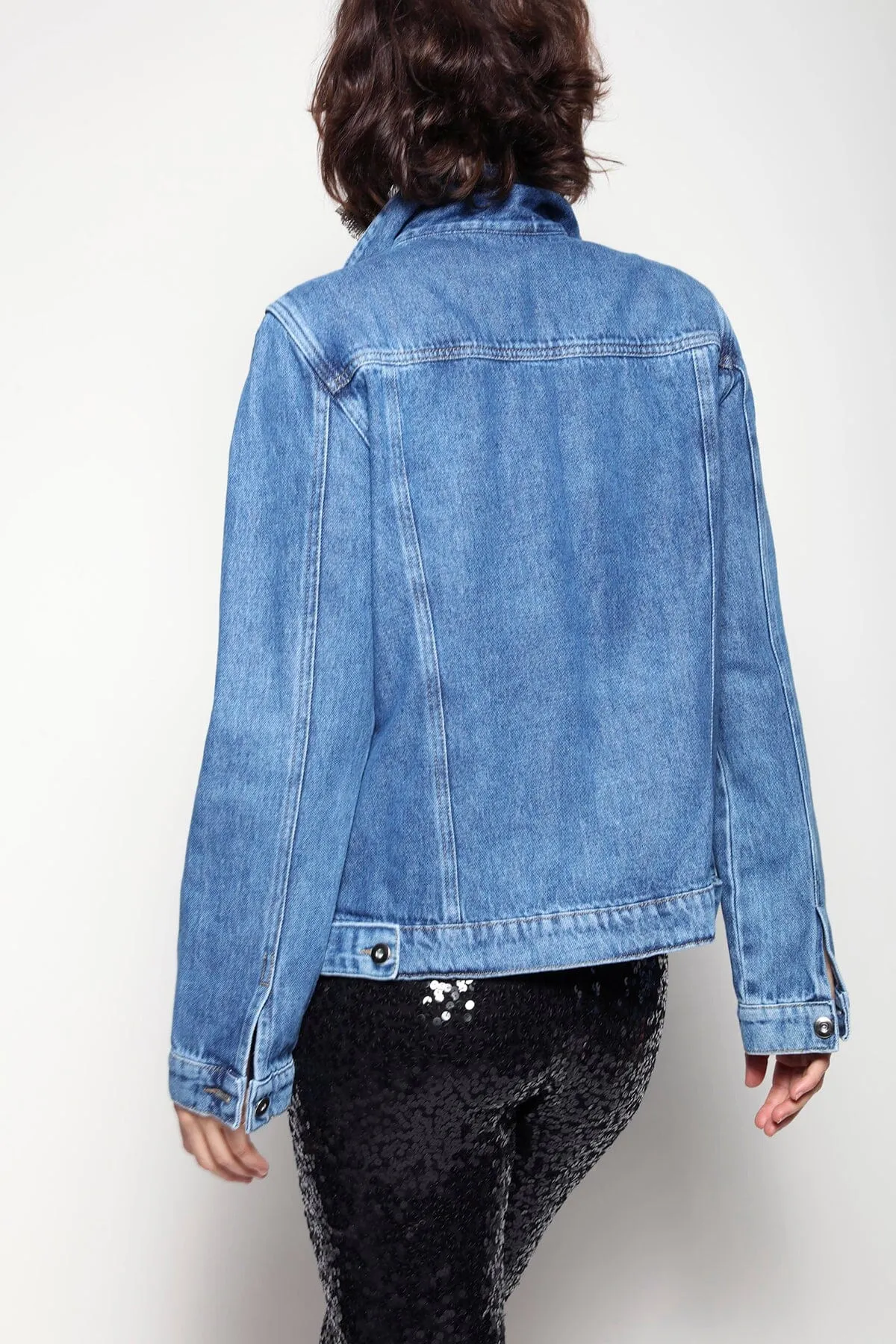 Jaqueta Jeans Basik - Azul
