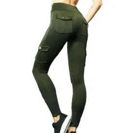 Luxe Velvet High Waist Yoga Pants with Pockets - Comfort Meets Style