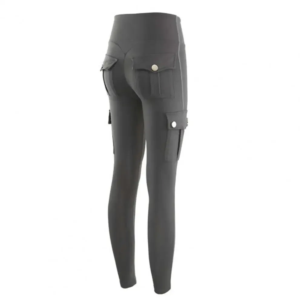 Luxe Velvet High Waist Yoga Pants with Pockets - Comfort Meets Style