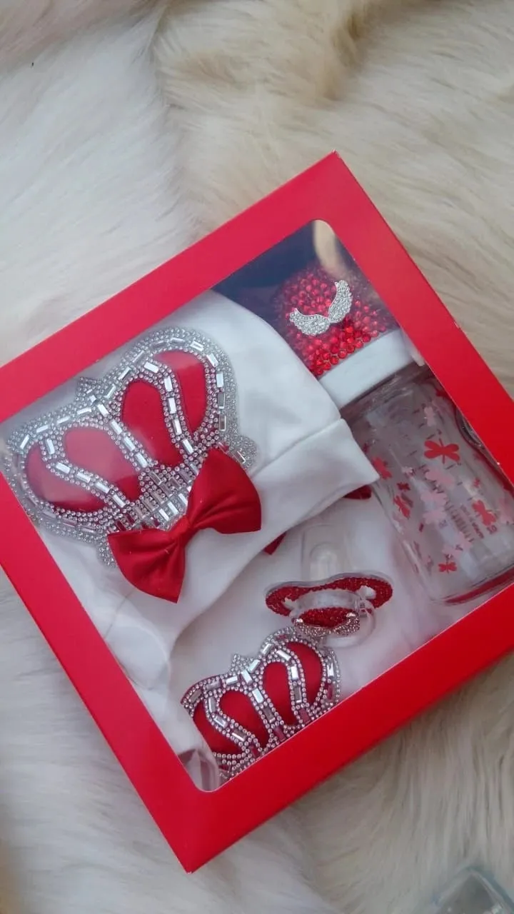 Luxurious Bling Shoes and Headpiece Set - Butterfly White