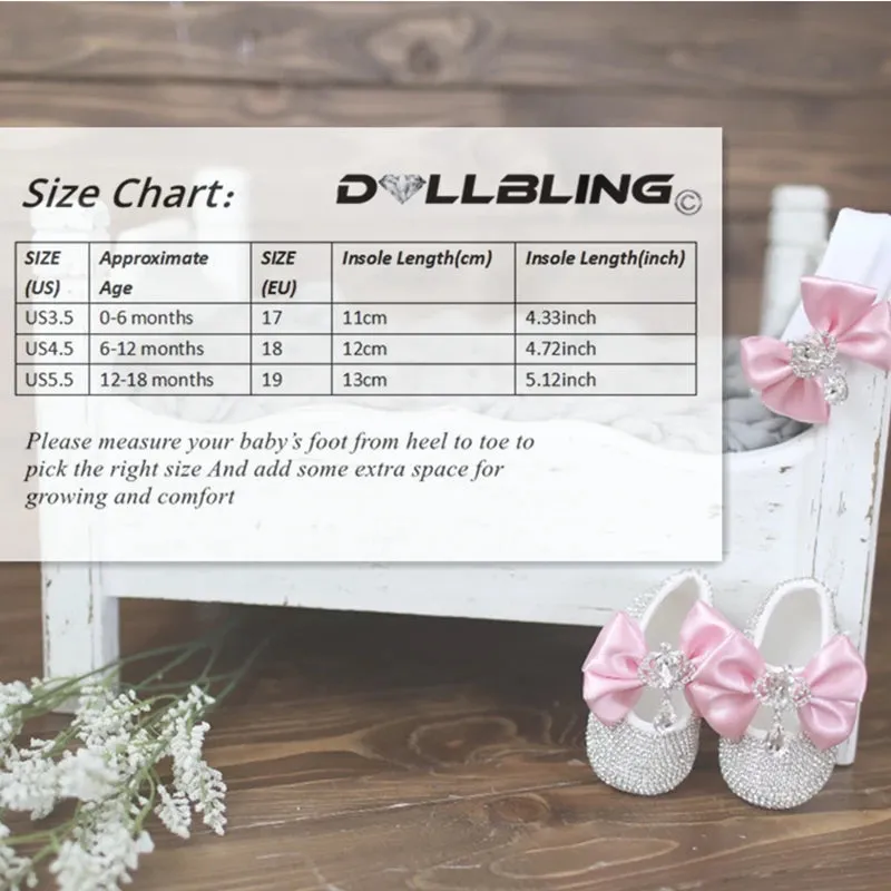 Luxurious Bling Shoes and Headpiece Set - Butterfly White