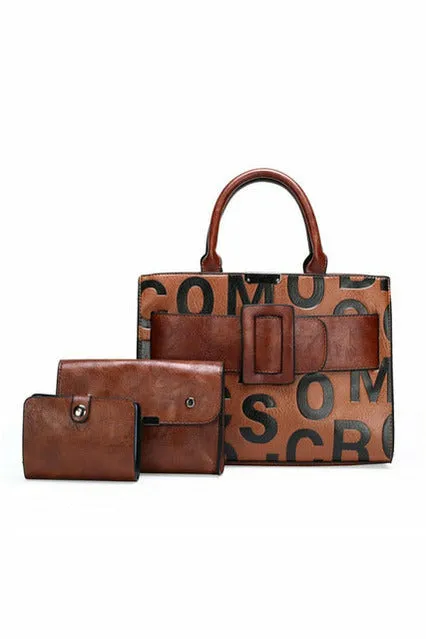 Luxury Brand Pu Leather Handbags