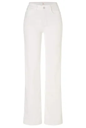 Mac Dream Wide 5439-90-0358 White Denim Mega Flex Jeans