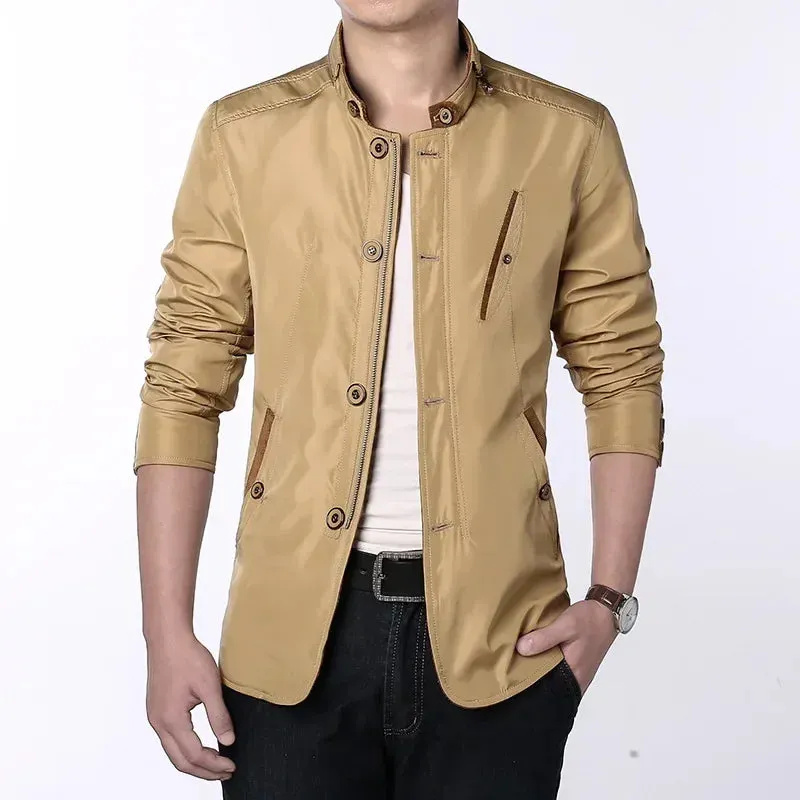 Men's Fashion Polyester Blazer Casual Jacket