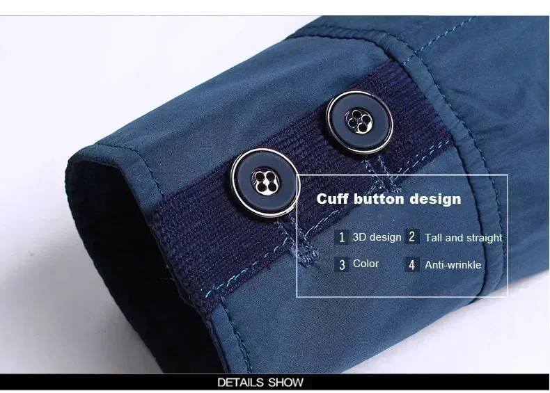 Men's Fashion Polyester Blazer Casual Jacket