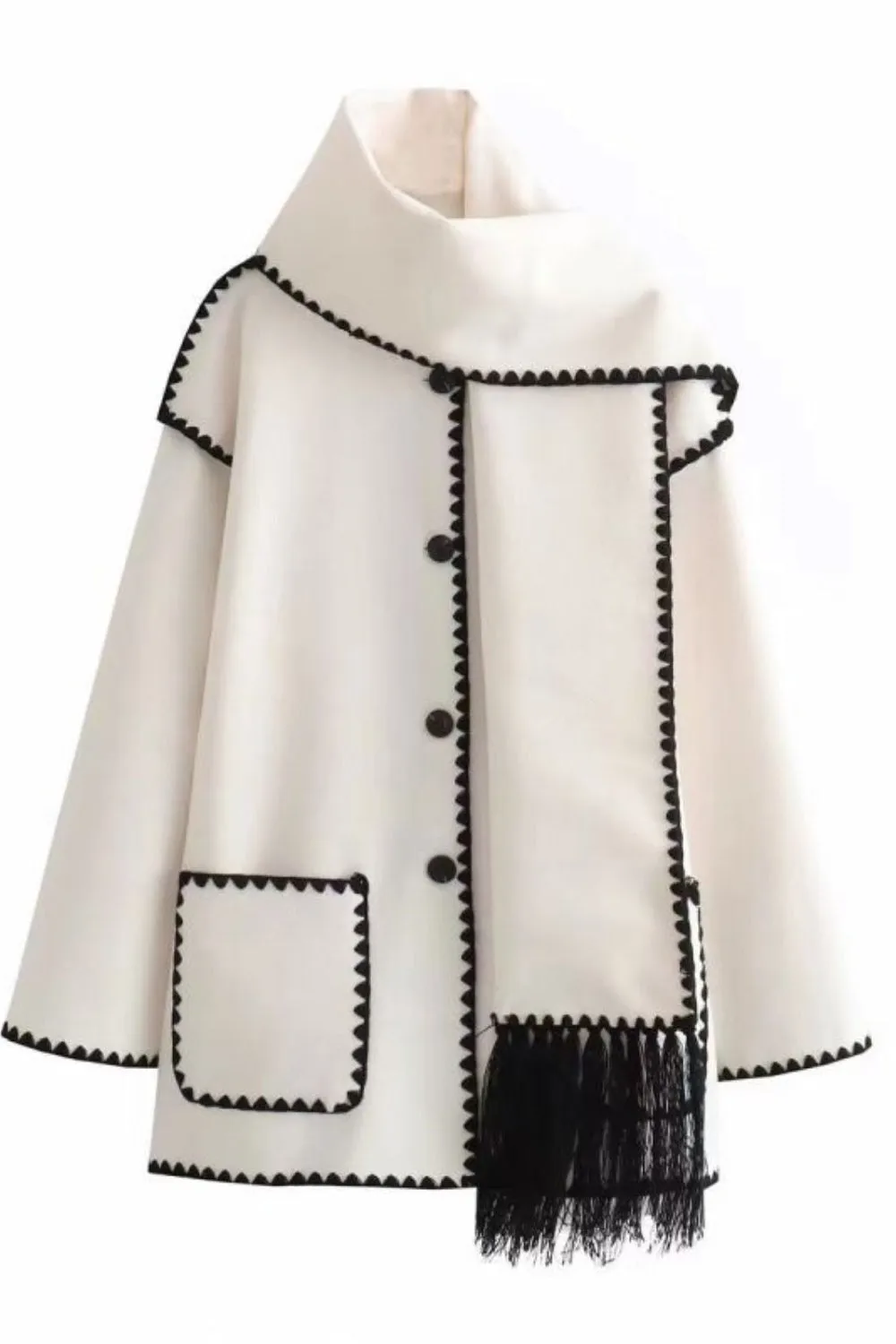 Modestique london  | Woolen Scarf Coat