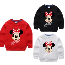 PACK OF 3 MINNIE MOUSE PRINTED KIDS SWEAT SHIRTS FOR GIRLS (Print 206)