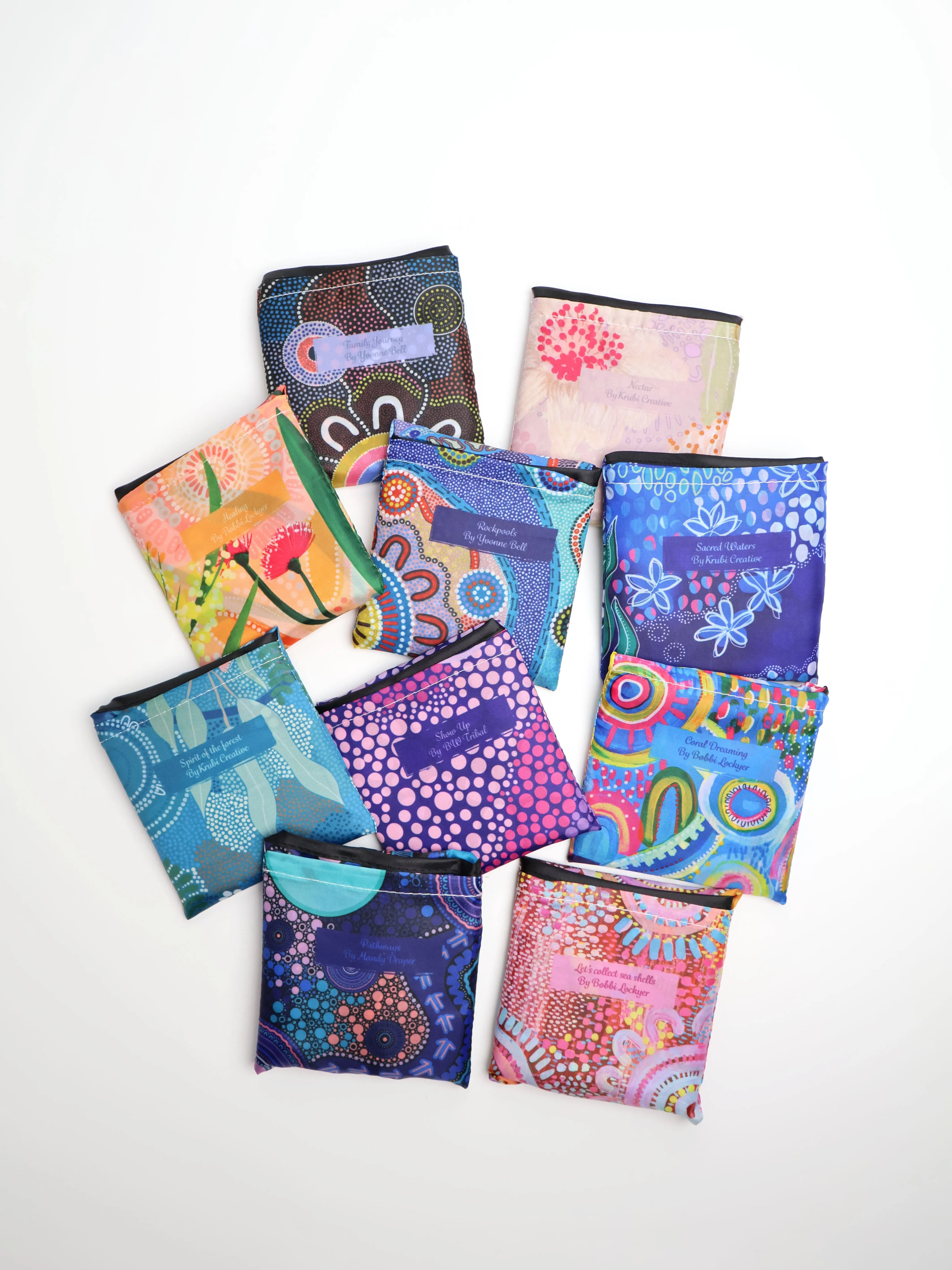 Pathways - Reusable Folding Shopping Bag