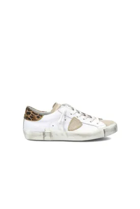 Prsx Low Veau Leo Blanc
