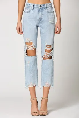 Rainbow Stitch High Rise Jeans