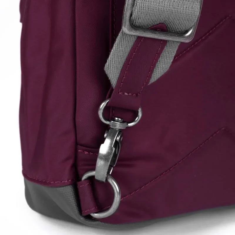 Roka Willesden B Sustainable Crossbody Bag in Plum